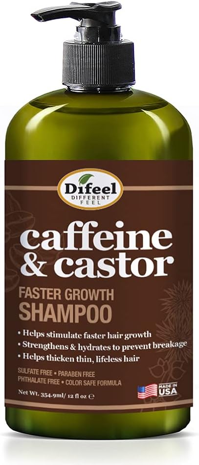 Difeel Caffeine & Castor Faster Growth Shampoo 355 ml