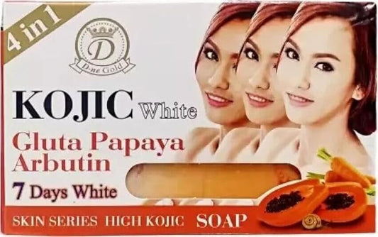 Kojic White 4 in 1 Gluta Papaya Arbutin Soap 7days White