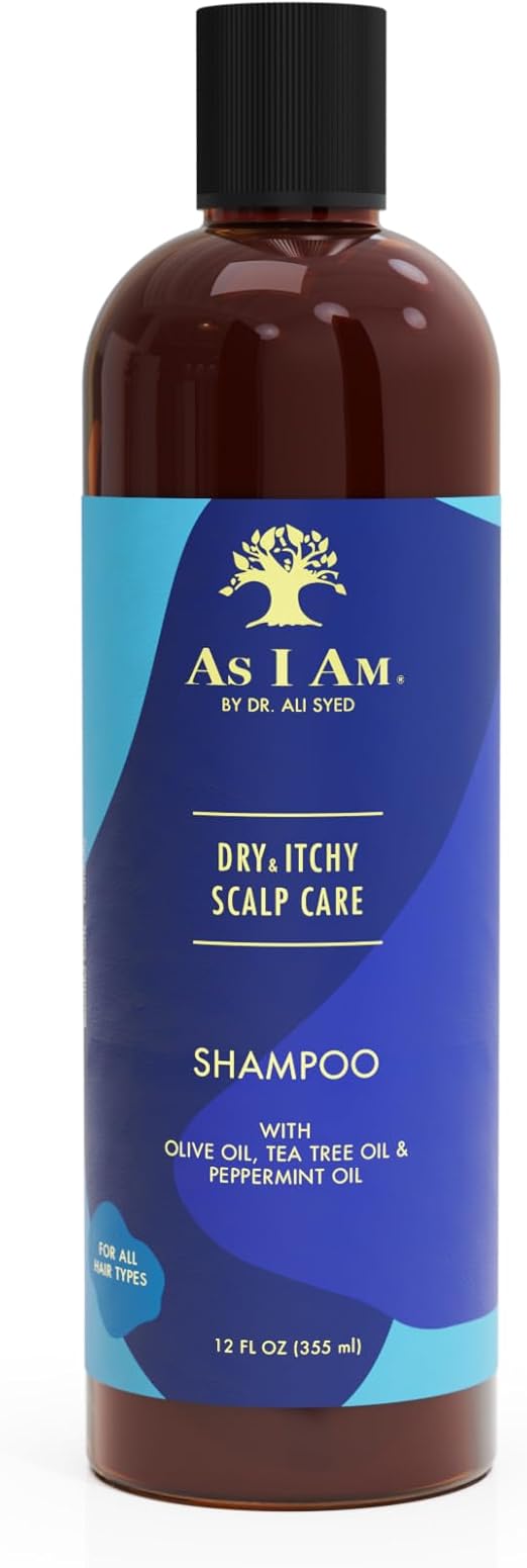 As I Am Dry & Itchy Scalp Care Shampoo With Olive Oil, Tea Tree Oil & Peppermint Oil