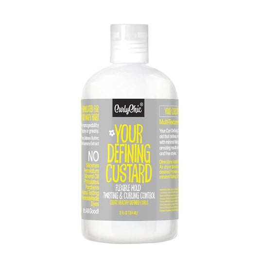 CurlyChic Your Defining Custard Curl Defining & Moisturizing Styling Cream 12 Oz