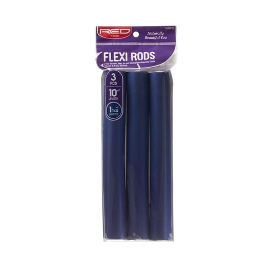 Red by Kiss Flexi Rods 10 Length  1 1/4' 3Pcs
