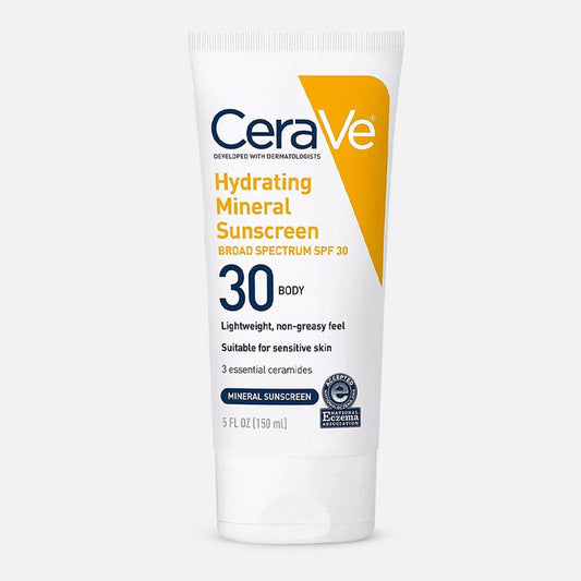 Cerave Hydrating Mineral Body Sunscreen Lotion SPF 30 150ml