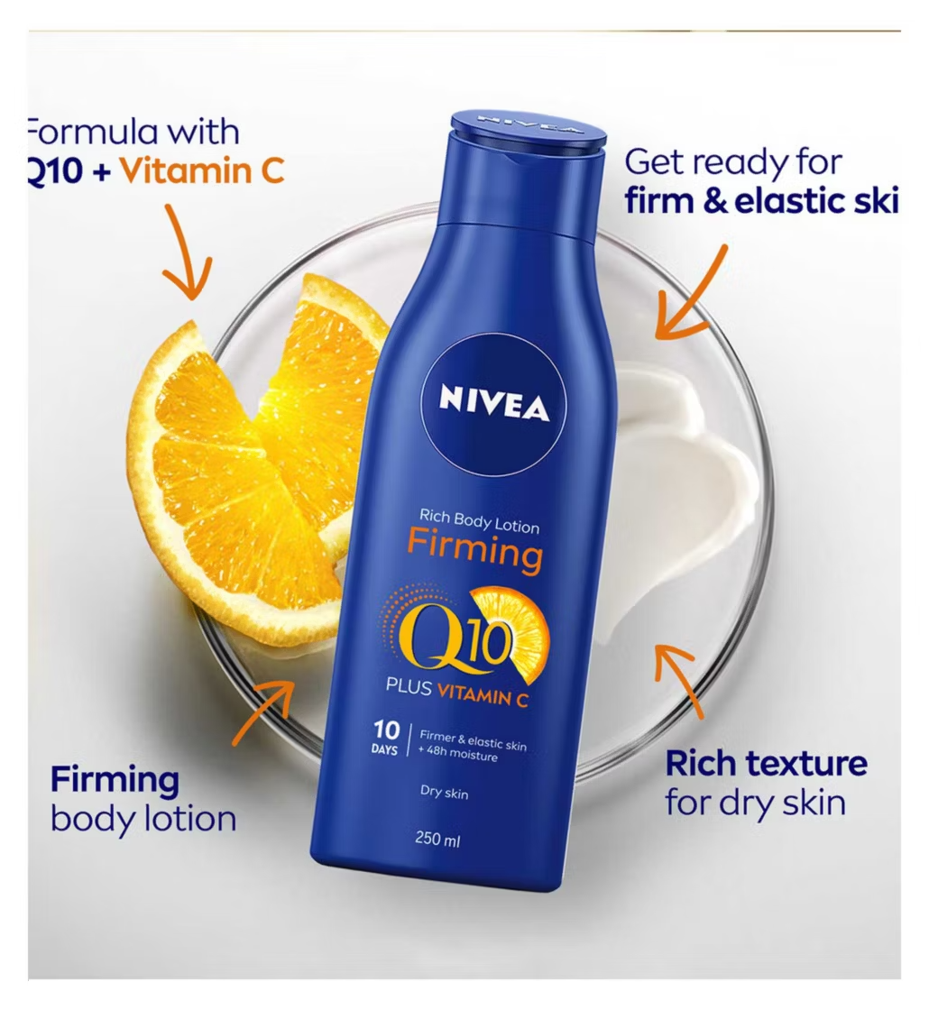 Nivea Q10 + Vitamin C Firming Body Lotion for Dry Skin 250ml