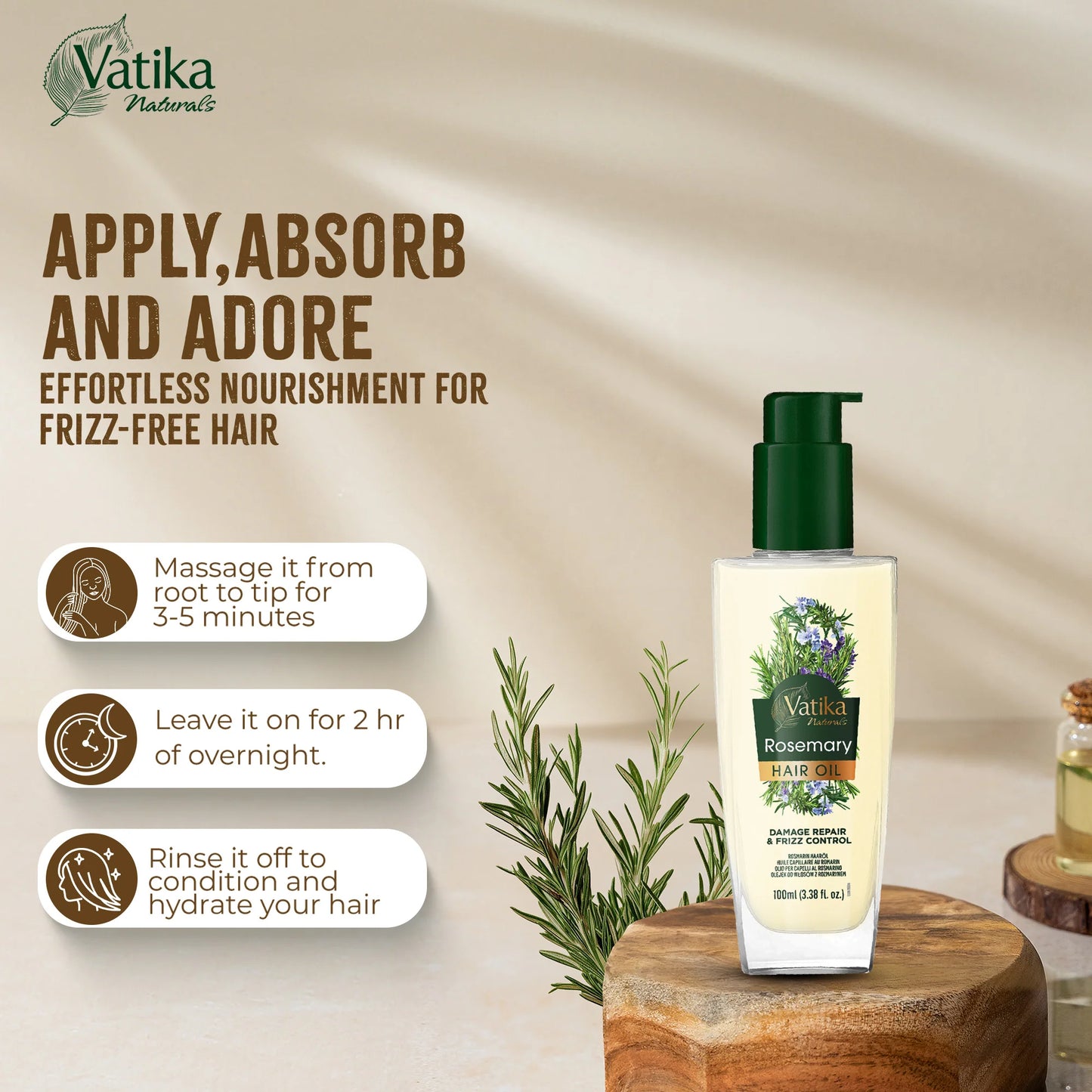 Vatika Natural Rosemary Hair Oil- 100 ML