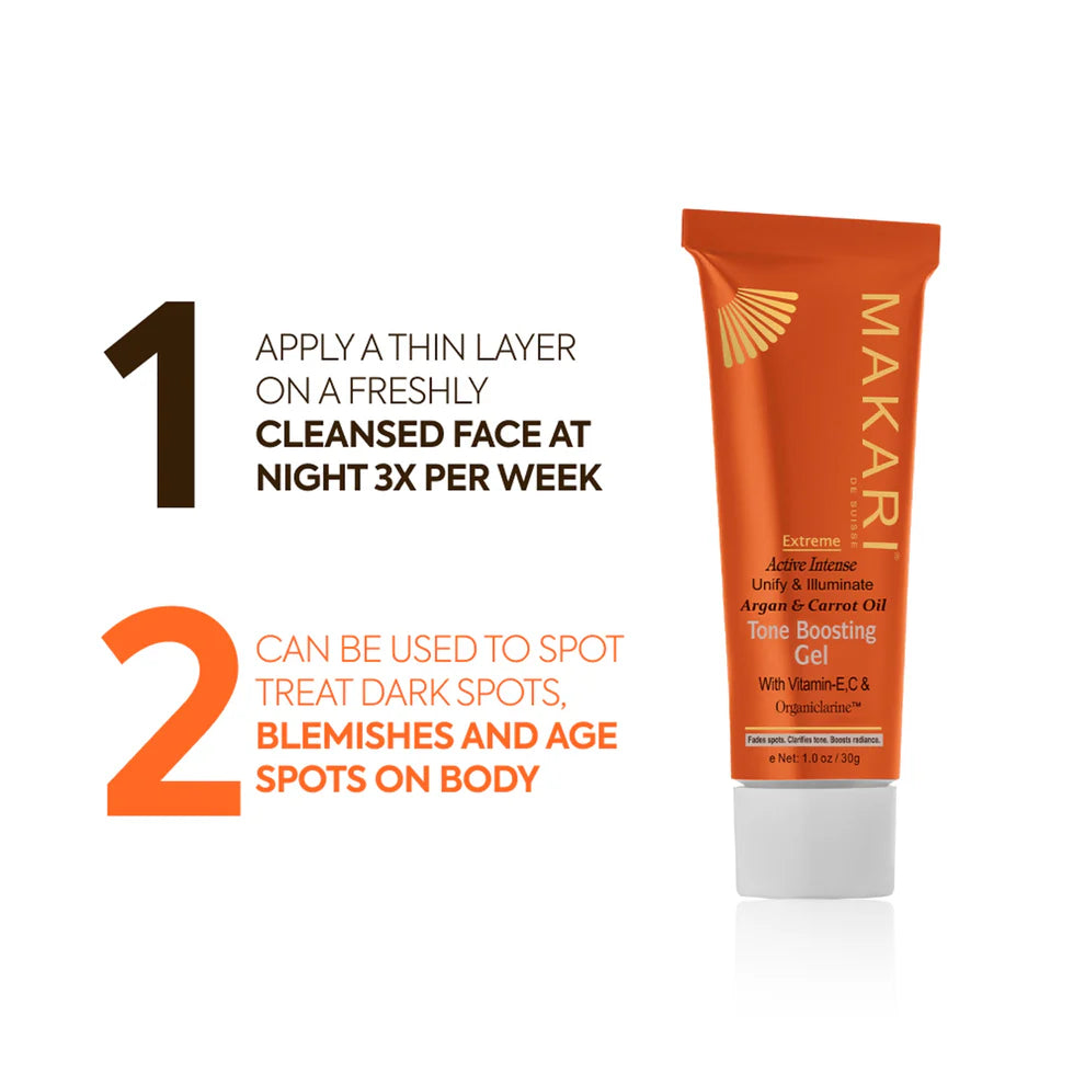 Makari Extreme Argan & Carrot Oil Tone Boosting Gel 1.0 oz