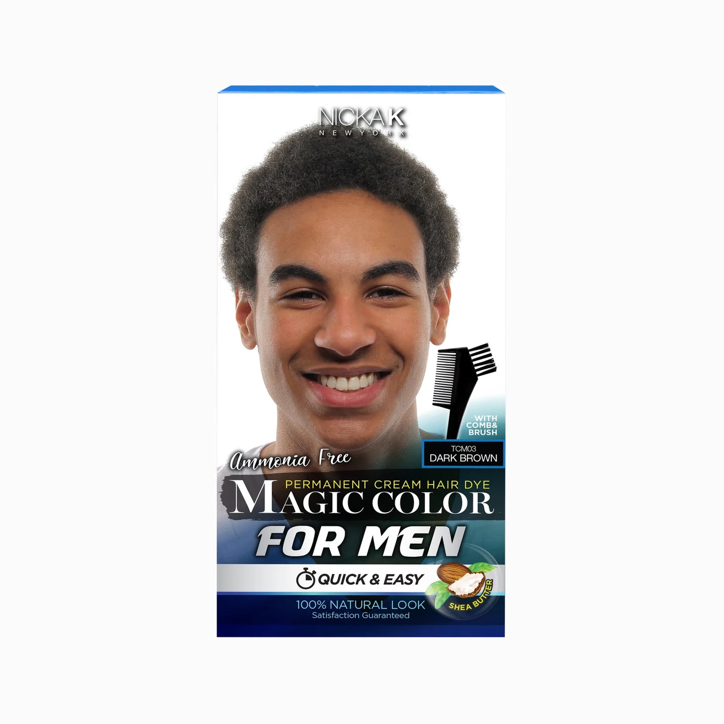 Nicka K Magic Color For Men Permanent Cream Hair Dye