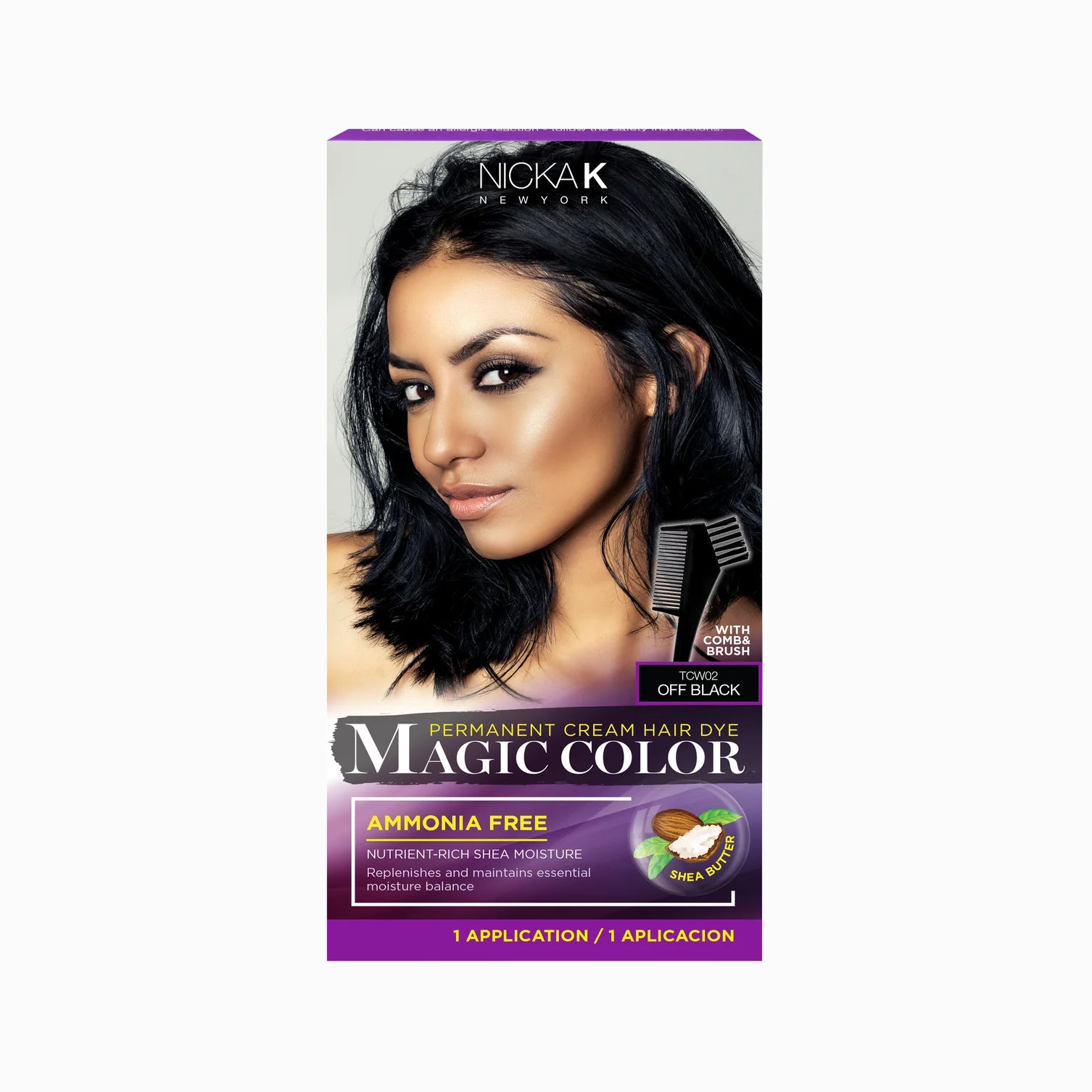 Nicka K Permanent Cream Hair Dye Magic Color For Women