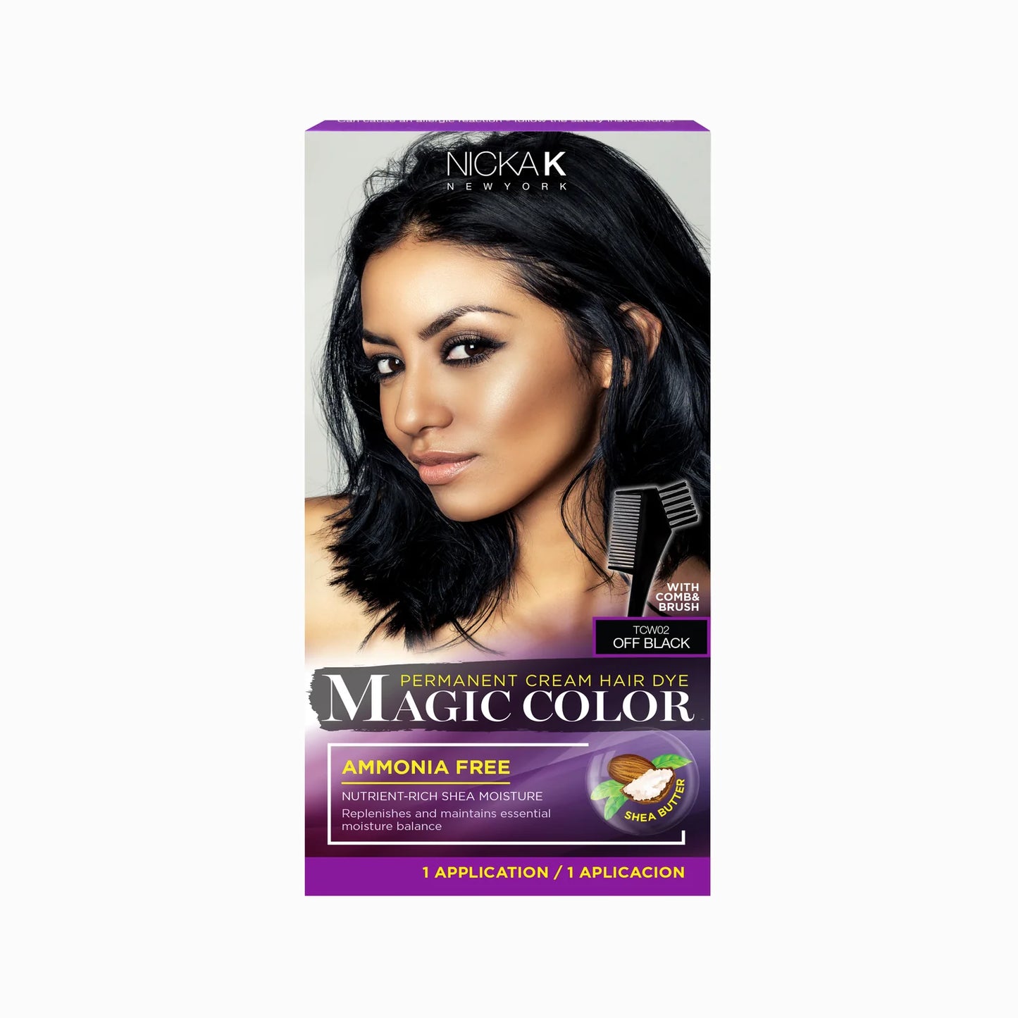 Nicka K Permanent Cream Hair Dye Magic Color For Women