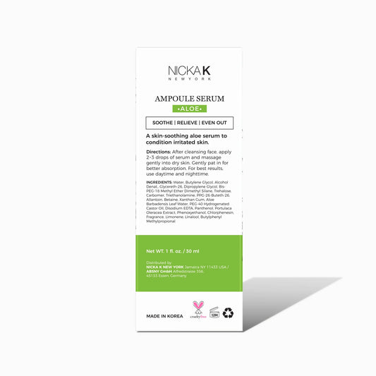 Nicka K Aloe Ampoule Seum - 1oz