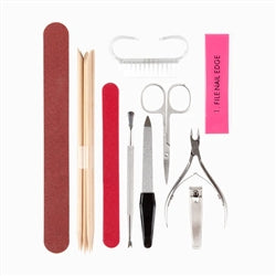 NICKA K Salon Manicure Set Bonus Travel Pouch
