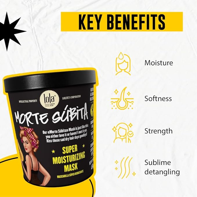 Lola From Rio Morte Súbita Intense Moisturizing Hair Mask 15.87oz