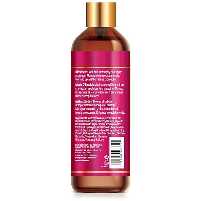 Difeel Rice Water Strengthening Sulfate Free Shampoo 12oz
