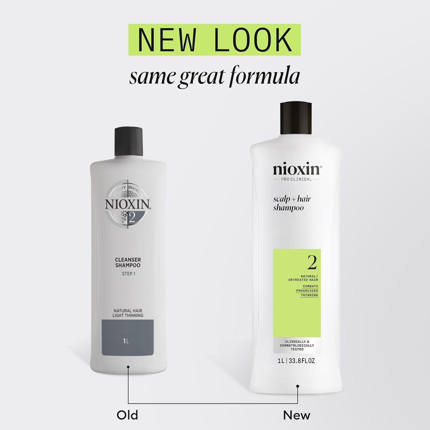 Nioxin System 2 - Hair Thickening System Shampoo For Natural Hair 1L