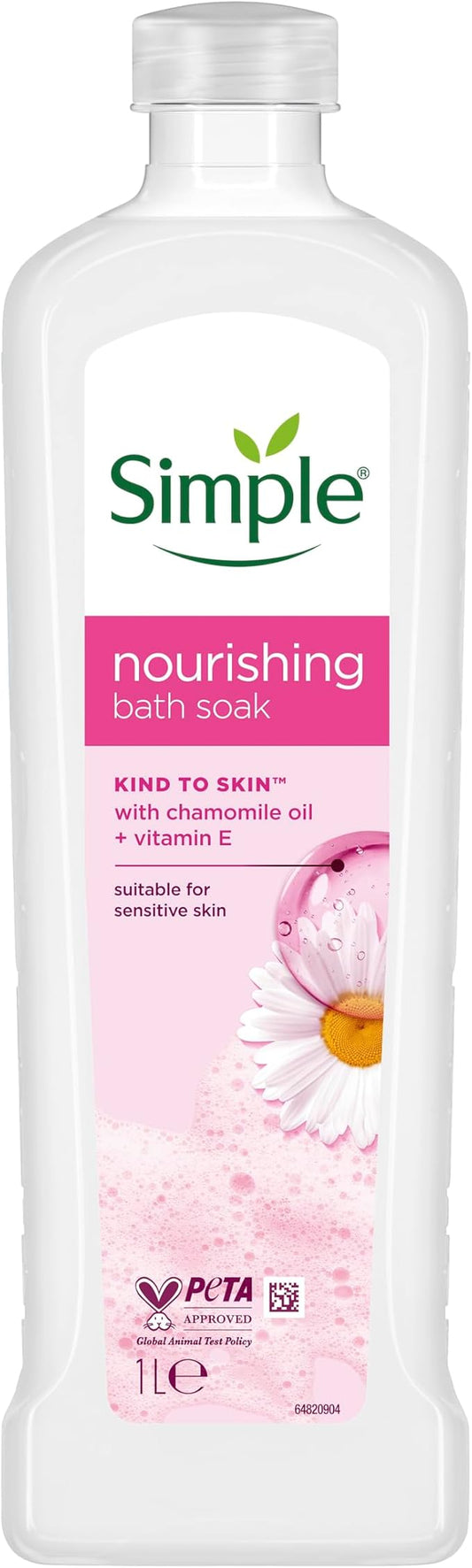 Simple Kind to Skin Nourishing Bath Soak Bath Product 1L