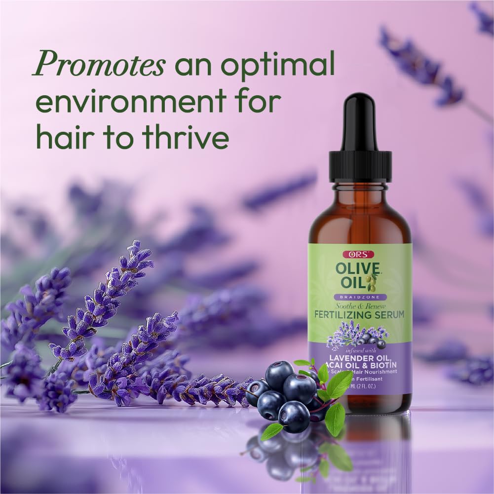 ORS Olive Oil Braidzone Fertilizing Serum with Lavender, Acai & Biotin 2oz