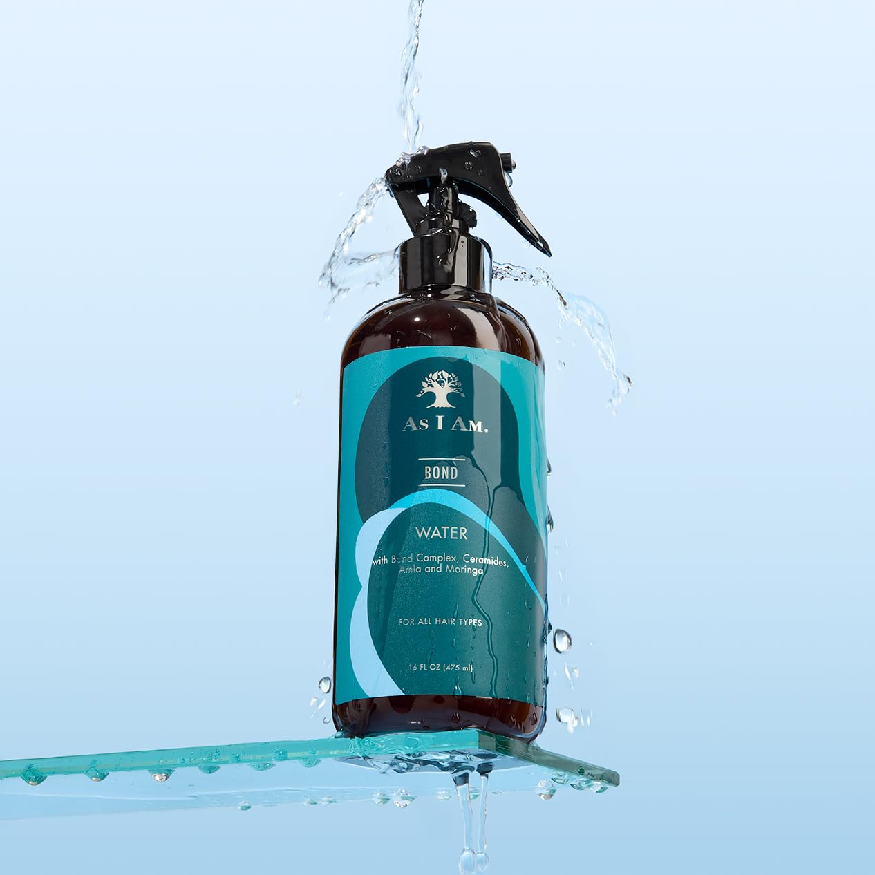 As I Am Bond Water With Moringa, Amla, & Ceramides 16oz