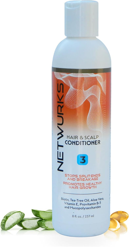 Netwurks Hair and Scalp Conditioner with Biotin and Aloe Vera 8Oz
