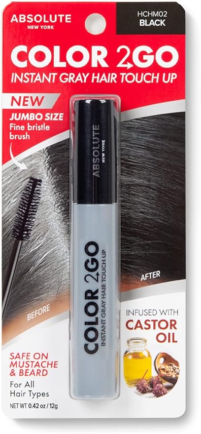 Absolute New York Color 2 Go Hair Mascara 0.42OZ