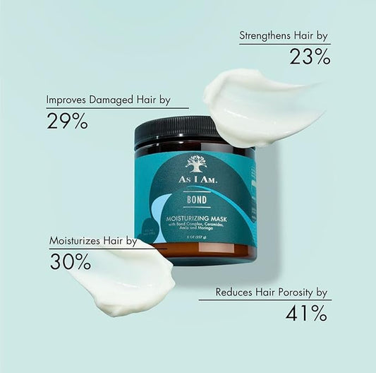 As I Am Bond Repair Hair Mask With Moringa, Amla & Ceramides 8oz