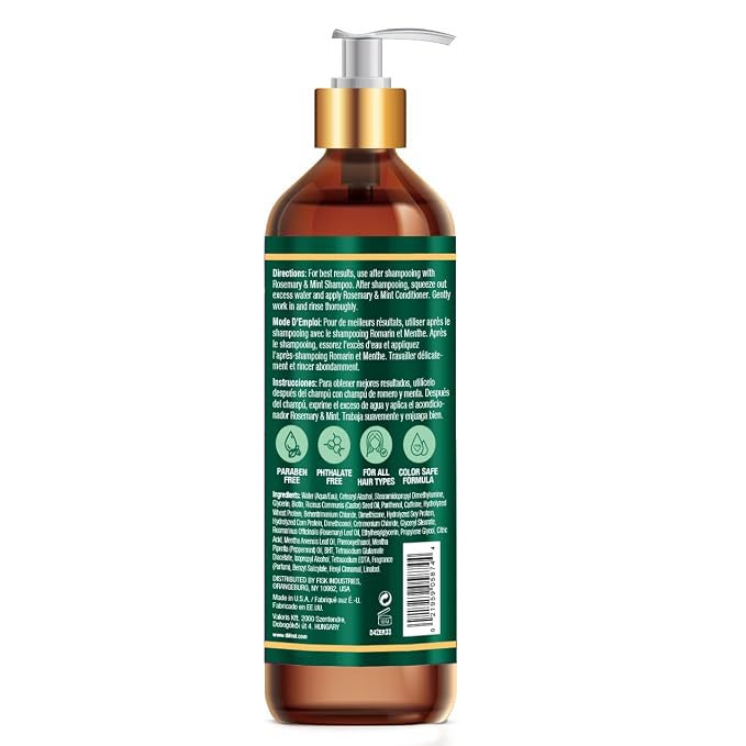 Difeel Rosemary And Mint Hair Strengthening Conditioner With Biotin 1Ltr