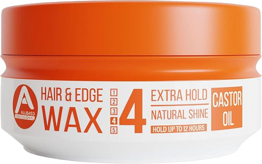 Allored Professional Castor Oil Hair Edge Styling Wax Strong - Hold Gummy Wax 150ml