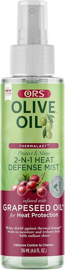 ORS Olive Oil 2-in-1 Shine Mist and Heat Defense Hair Spray 136ml
