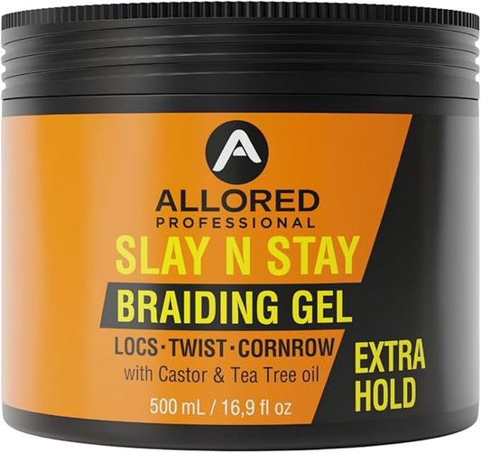 Allored Professional Slay N Stay Lock N Twist Gel Firm Hold With Castor & Tea Tree Oil 500ml