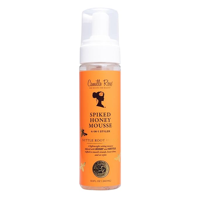 Camille Rose Spiked Honey Mousse, 4-in-1 Hair Styler 8oz