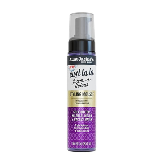 Aunt Jackie's Curls & Coils Curl La La Foam-a-licious Styling Mousse 8.5 oz