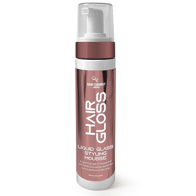 Hair Chemist Hair Gloss Liquid Glass Styling Mousse 8 oz