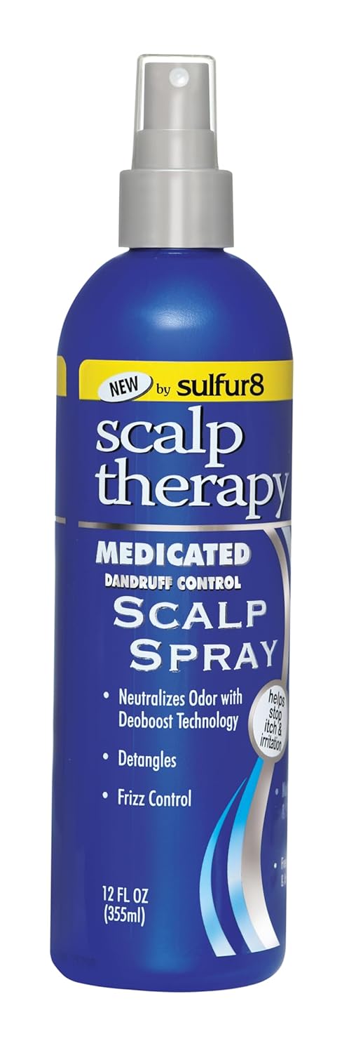 Sulfur 8 Scalp Therapy Medicated Dandruff Control  Scalp Spray 12 oz - product detail | CC Hair & Beauty