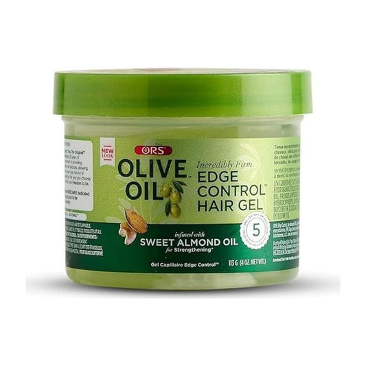 ORS Olive Oil Edge Control Hair Gel Infused with sweet Almond Oil 4 oz
