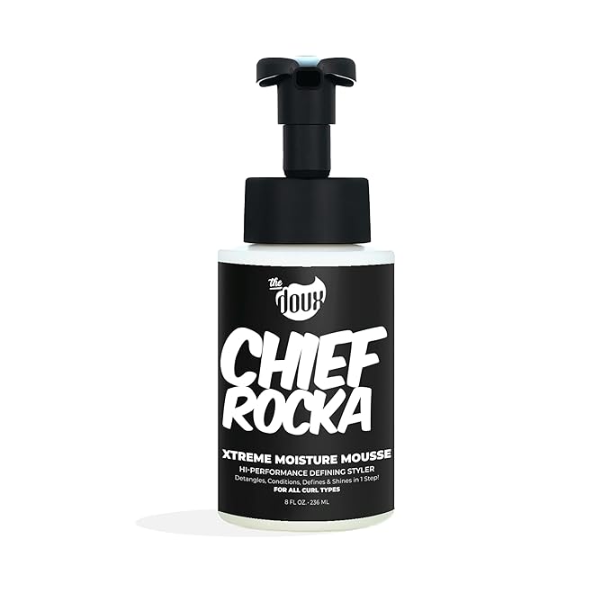 The Doux Chief Rocka Xtreme Moisture Mousse for Curly Hair 8Oz - available online | CC Hair & Beauty UK
