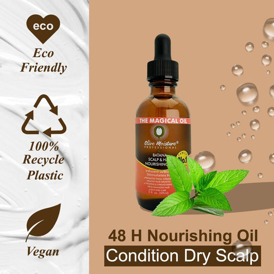 Olive Moisture Professional Batana Scalp and Hair Nourishing Oil 2OZ