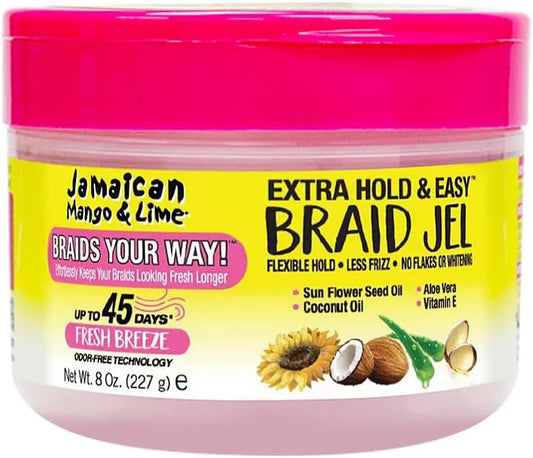 Jamaican Mango & Lime Extra Hold & Easy Braid Jel 8oz