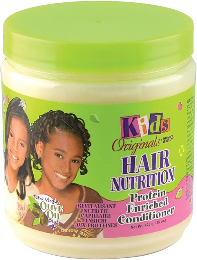Africas Best Organic Kids Hair Nutrition Protein Enriched Conditioner - 15Oz