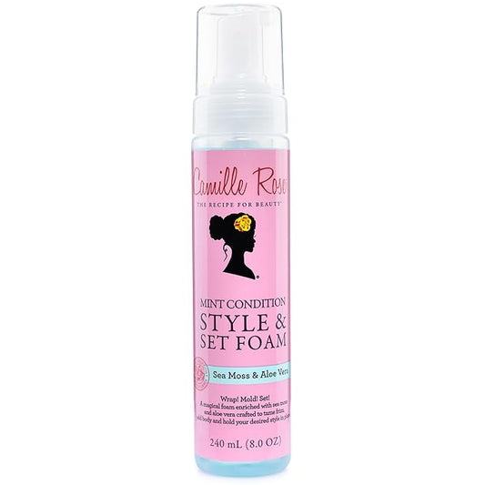 Camille Rose Style & Set Foam Mint Condition Styling Mousse 8oz
