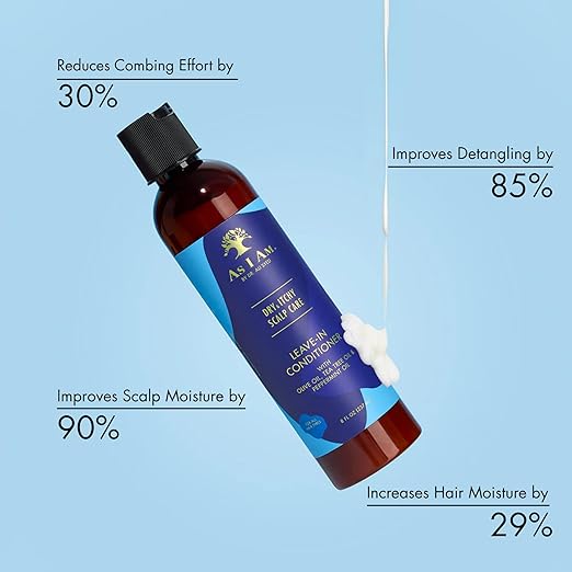 As I Am Dry & Itchy Leave-In Conditioner with olive oil, tea tree oil & peppermint oil 237ml
