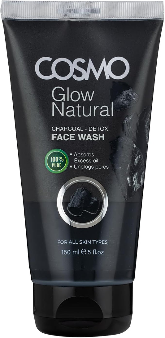 COSMO DESIGNS Glow Natural Charcoal Detox Face Wash 150ml