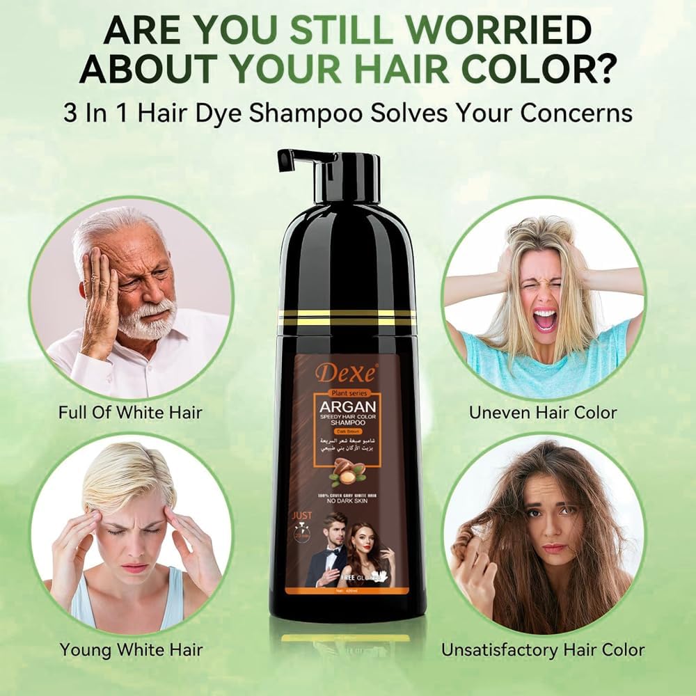 Dexe Plant Series Argan Speedy Hair Color Shampoo 420ml