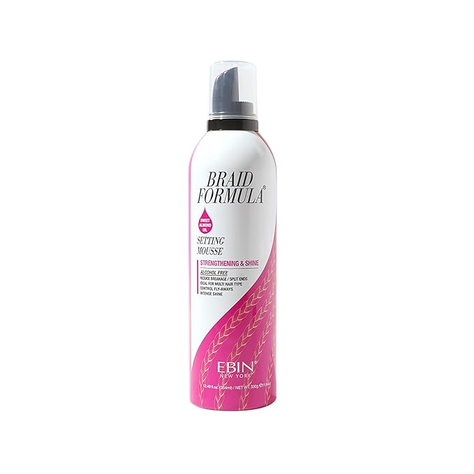 Ebin New York Setting Mousse Strengthening & Shine - Sweet Almond Oil