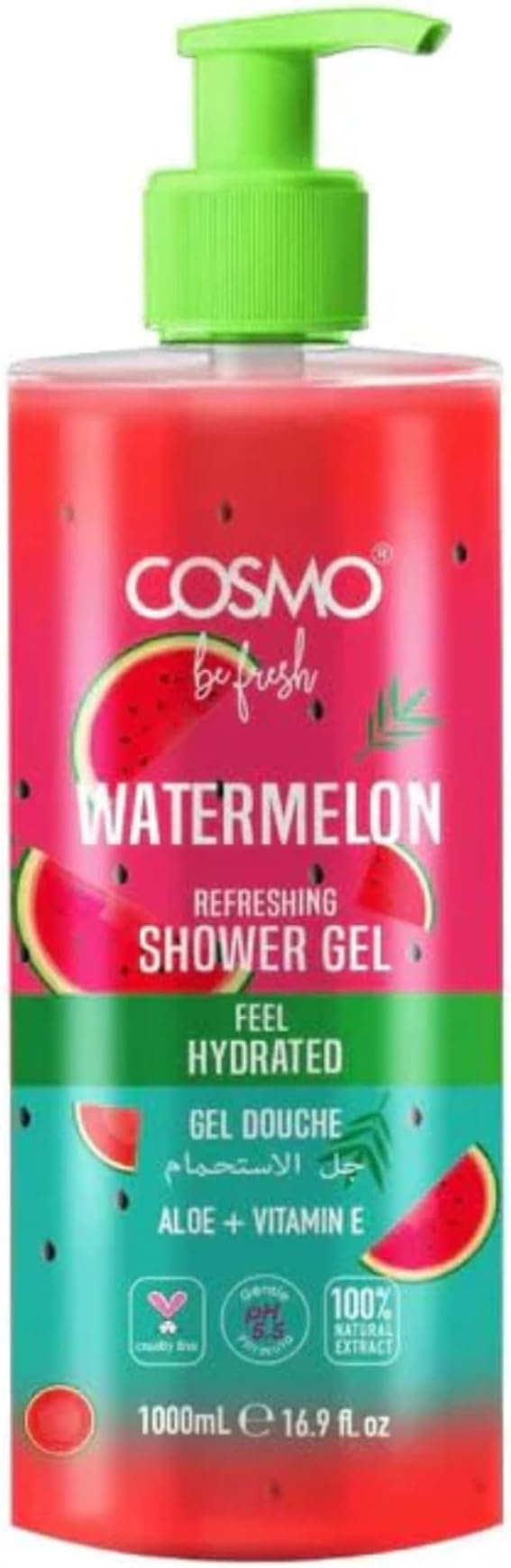 COSMO Watermelon Shower Gel Be Fresh - 1000ML