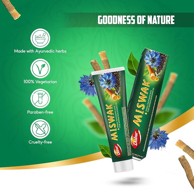Dabur Miswak Blackseed Toothpaste - 100ml