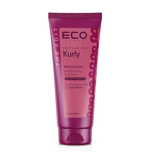 ECO Style Texture Edit  Kurly Moisturize Smoothing Cream for Type 3 curly hair 8oz