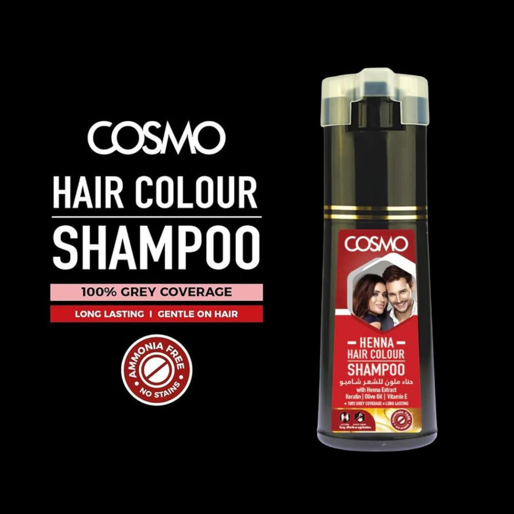 Cosmo Keratin Hair Colour Shampoo With Olive Oil & Vitamin E  180ml