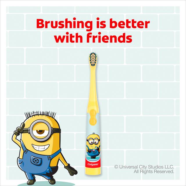 Colgate Kids Battery Toothbrush Extra Soft Minions 3+ Years