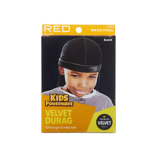 Red By Kiss Kids Power Wave Velvet Durag - HJ33