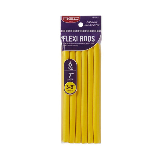 Red by Kiss Flexi Rods 7" Length, 3/8" Diameter
