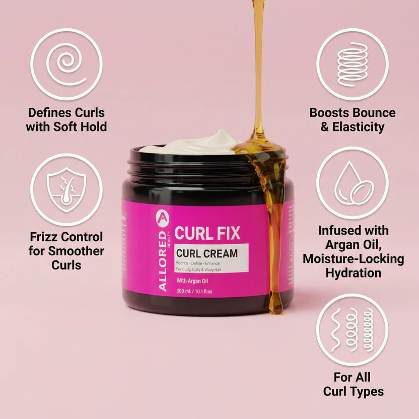 Allored Beauty Curl Fix Curl Cream with Argan Oil 300ml