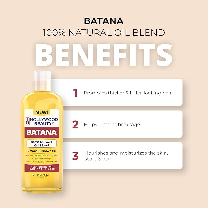 Hollywood Beauty Batana Oil for Hair Scalp and Skin 8 fl oz